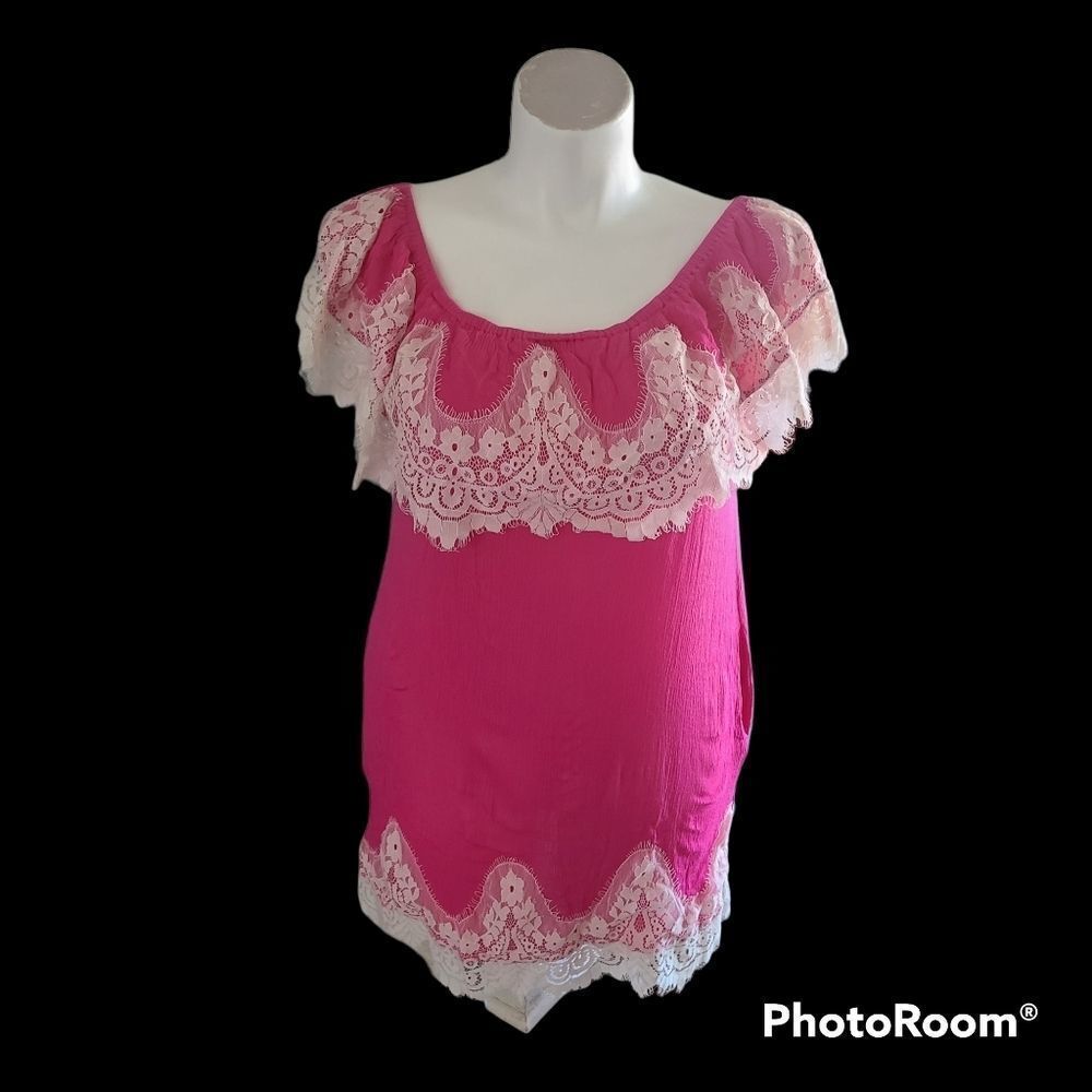Umgee hot pink dress with pockets size medium